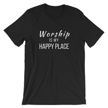 Load image into Gallery viewer, Worship Is My Happy Place Tee - Indie Band Coach