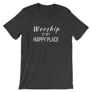 Worship Is My Happy Place Tee - Indie Band Coach