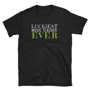 Luckiest Music Teacher Ever St Patrick's Day T-Shirt - Indie Band Coach