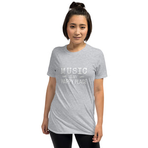 MUSIC IS MY HAPPY PLACE Indie Tee