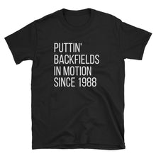 Load image into Gallery viewer, *Puttin Backfields In Motion - Retro Tee - Indie Band Coach