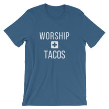 Load image into Gallery viewer, Worship + Tacos Tee - Indie Band Coach